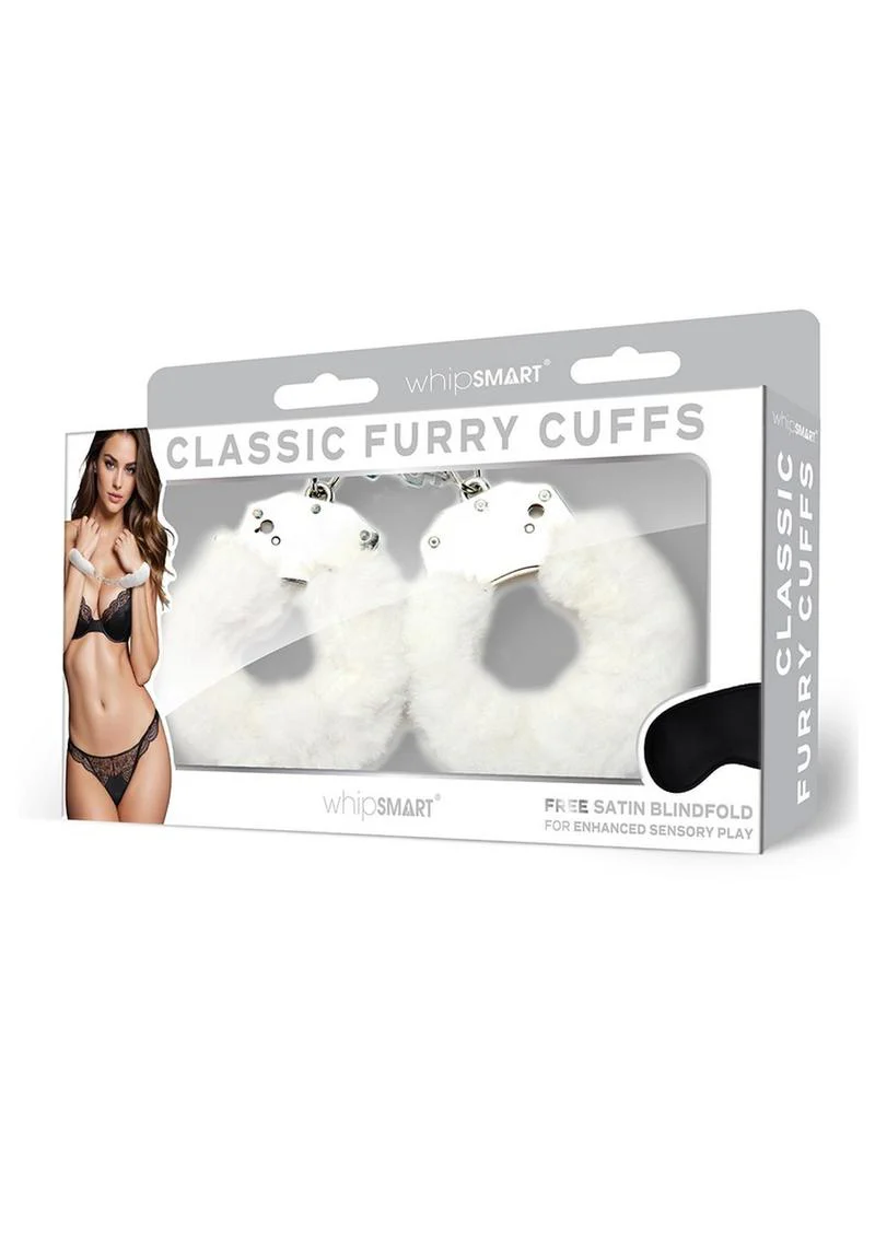 WhipSmart Furry Cuffs with Eye Mask - Image 7