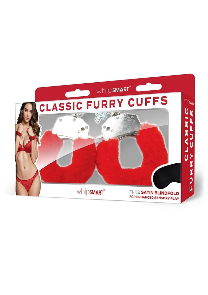 WhipSmart Furry Cuffs with Eye Mask - Image 8