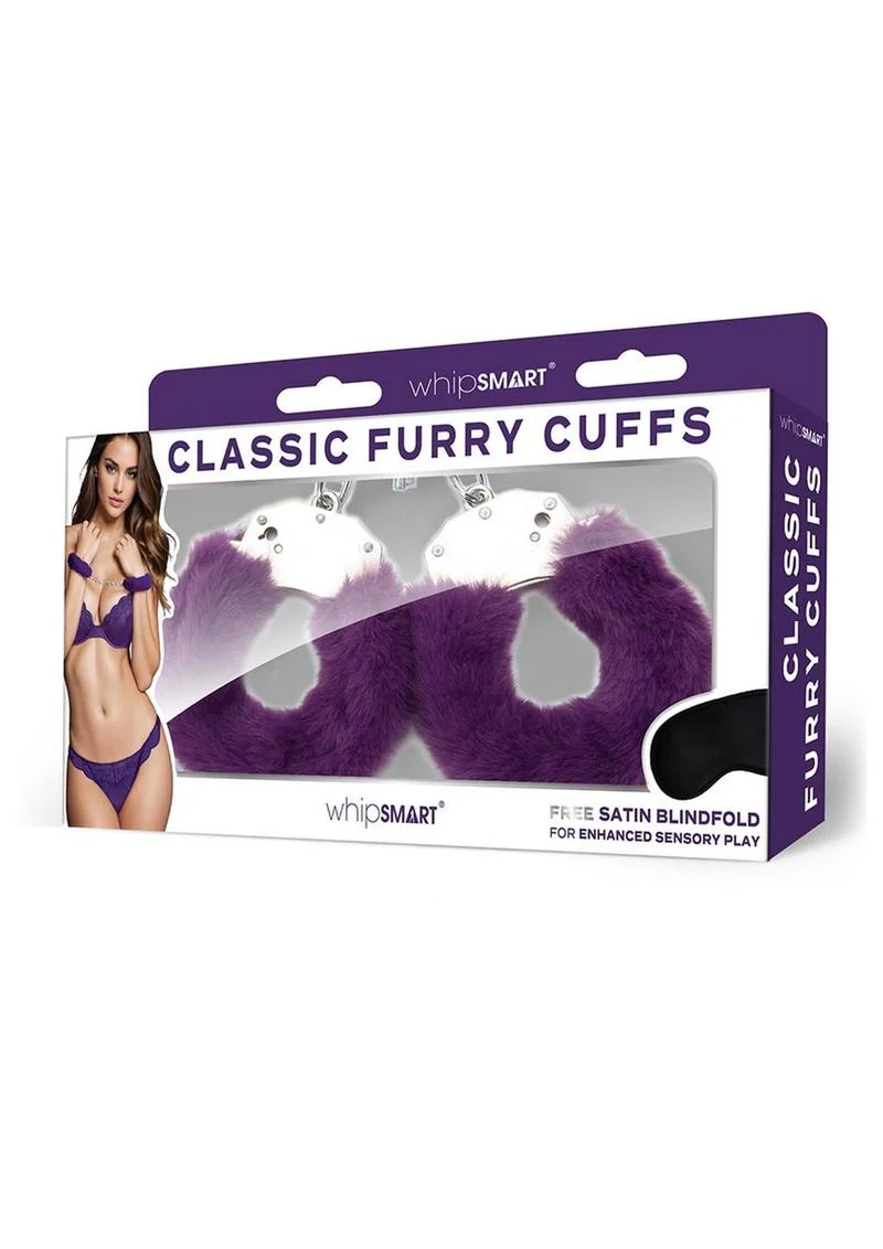 WhipSmart Furry Cuffs with Eye Mask - Image 9