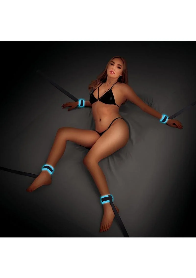 WhipSmart Glow In The Dark Bed Restraints with Adjustable Cuff - Image 4