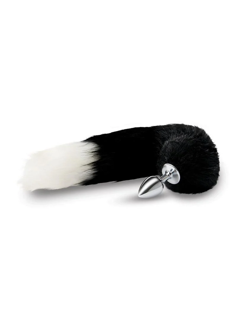 WhipSmart Metal Plug with 14in Indigo Fox Tail - Image 4