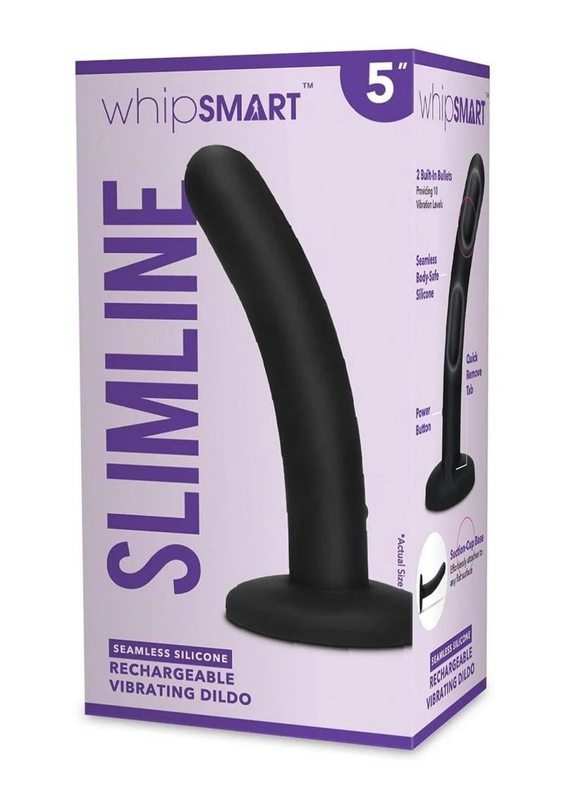 WhipSmart Rechargeable Silicone Slimline Dildo - Image 3