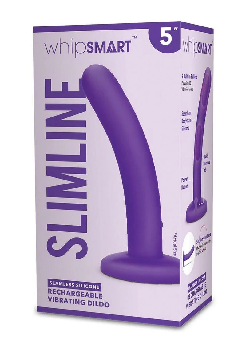 WhipSmart Rechargeable Silicone Slimline Dildo - Image 4