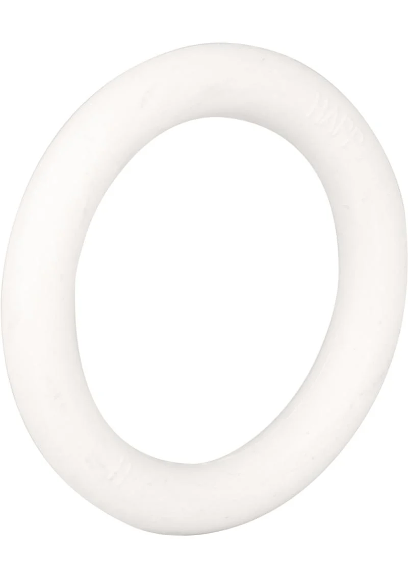 White Rubber Cock Ring - Image 2