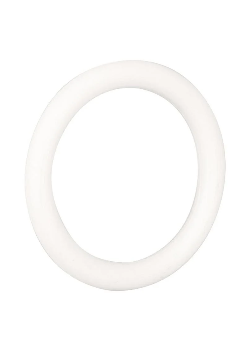 White Rubber Cock Ring - Image 4