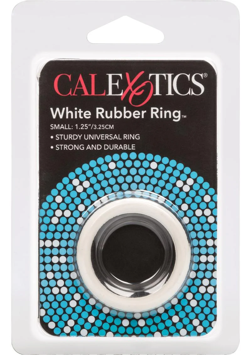 White Rubber Cock Ring - Image 6