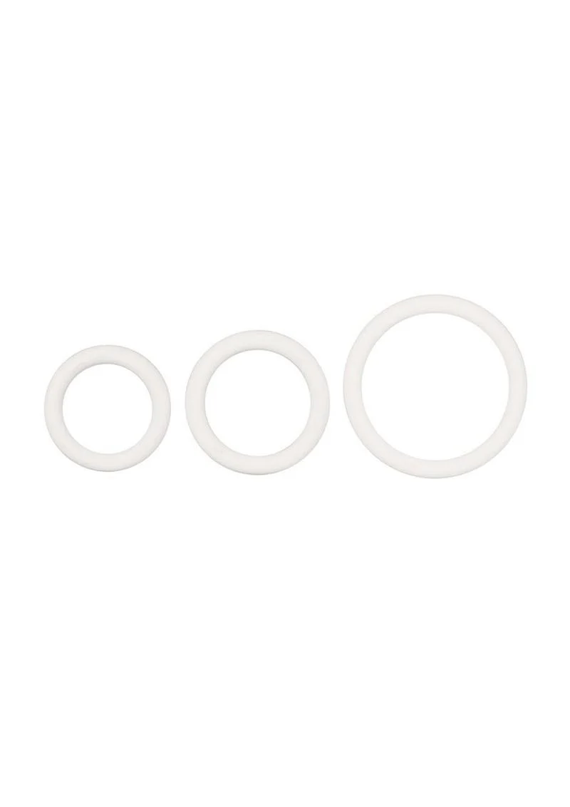 White Rubber Cock Rings - Image 4