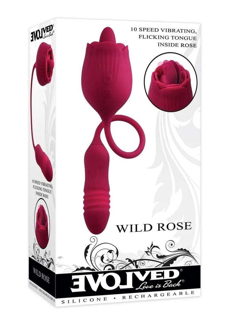 Wild Rose Rechargeable Silicone Clitoral Stimulator - Image 2