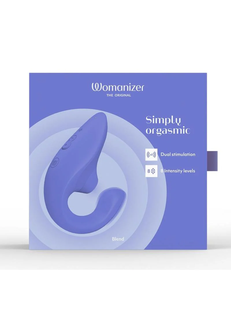 Womanizer Blend Rechargeable Silicone Vibrator with Clitoral Stimulator - Vibrant - Image 8