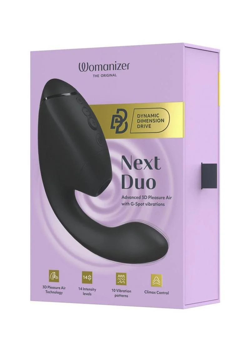 Womanizer Next Duo Rechargeable Silicone Dual G-Spot and Clitoral Stimulator - Image 2