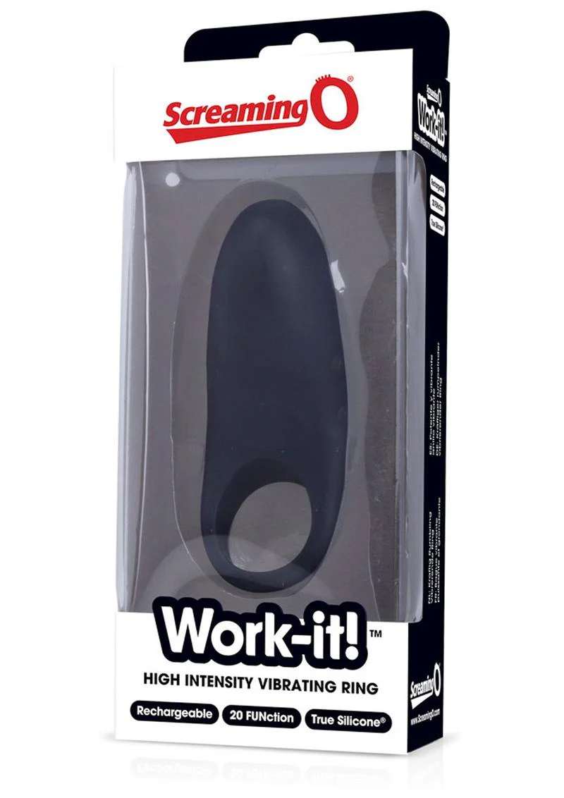Work It USB Rechargeable Silicone Vibrating C-Ring Waterproof - Image 2