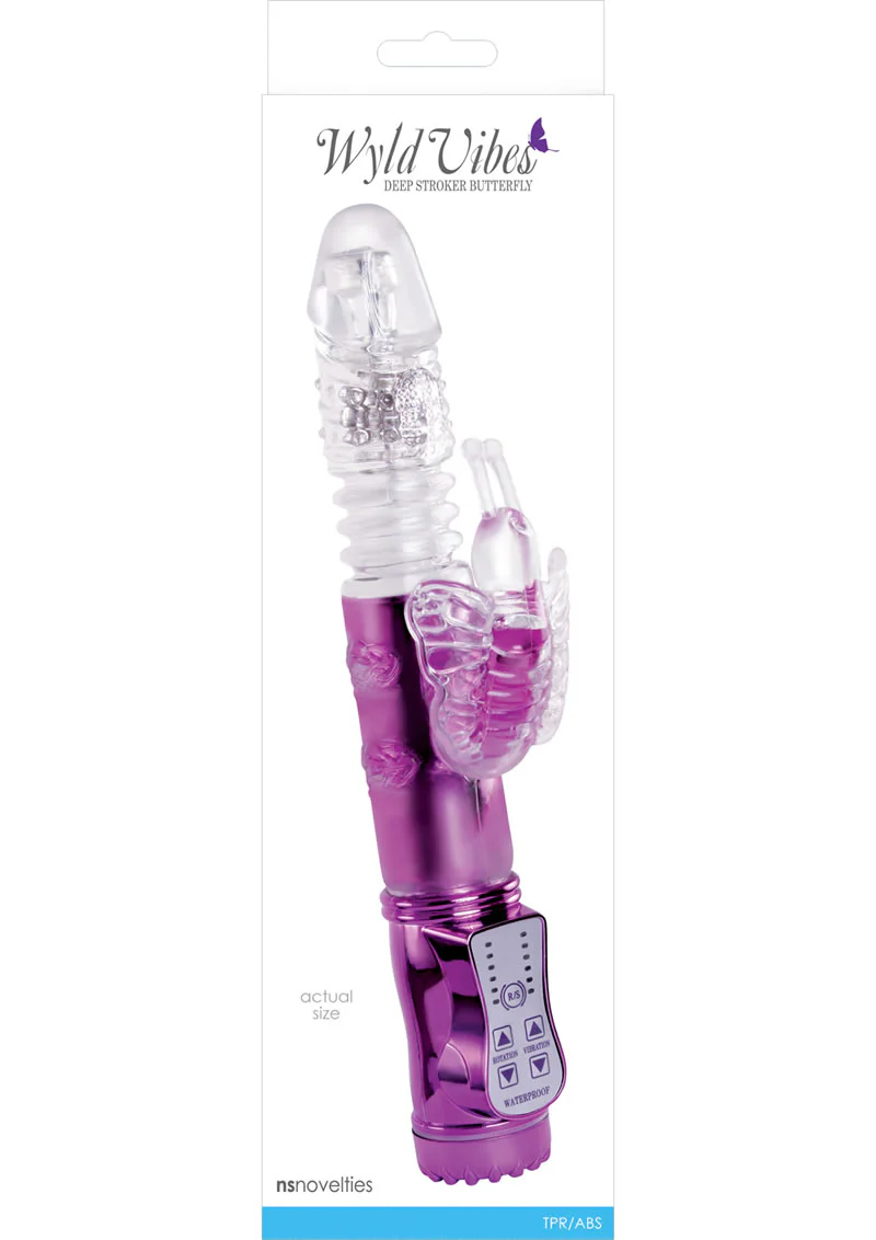 Wyld Vibes Deep Stroker Butterfly Rabbit Vibrator - Image 2