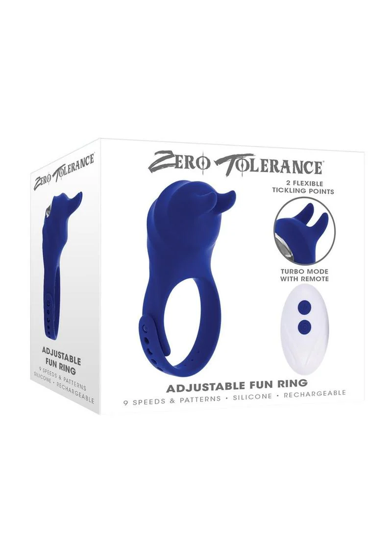 Zero Tolerance Adjustable Fun Ring Rechargeable Silicone Cock Ring - Image 2