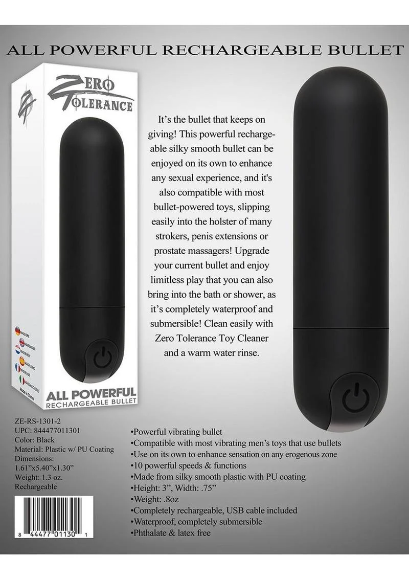 Zero Tolerance All Powerful Rechargeable Bullet - Image 3