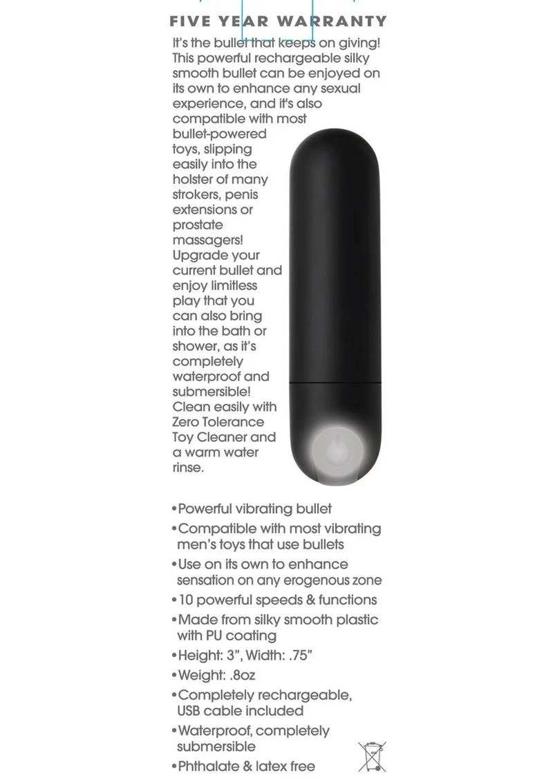 Zero Tolerance All Powerful Rechargeable Bullet - Image 4