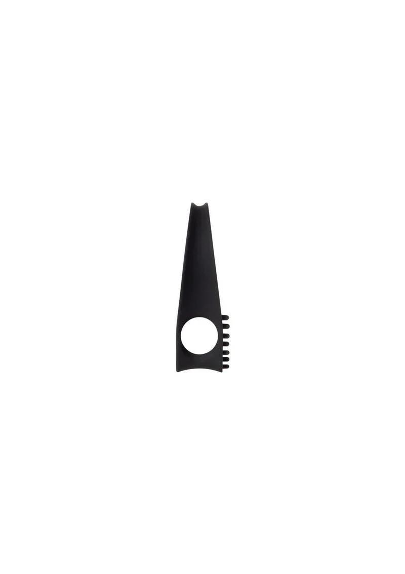 Zero Tolerance Black Knight Silicone Vibrating Textured Cockring - Image 3