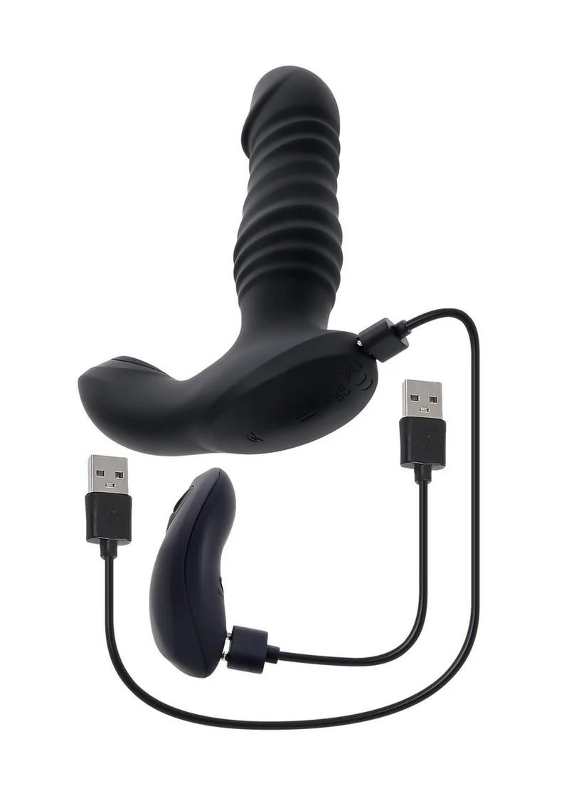 Zero Tolerance Striker Rechargeable Silicone Thrusting Anal Vibrator with Remote Control - Image 4