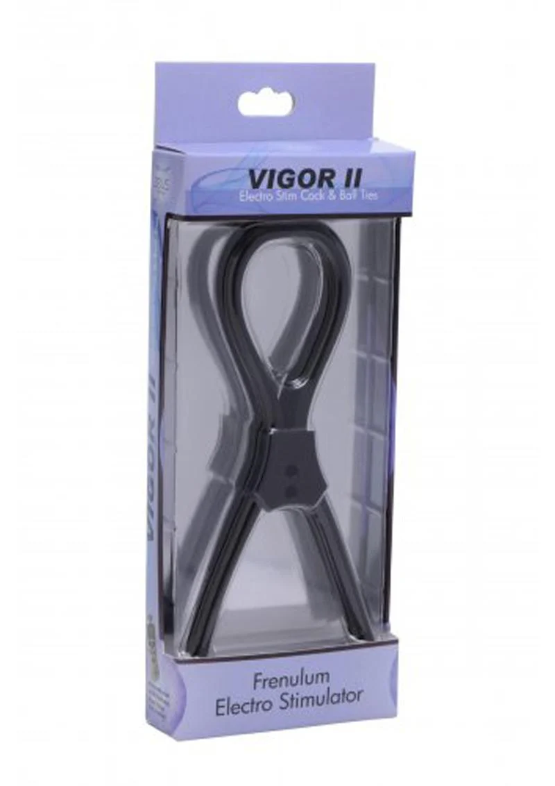 Zeus Electrosex Vigor II Silicone Cock and Ball Ties and Frenum Electro Stimulator - Image 2