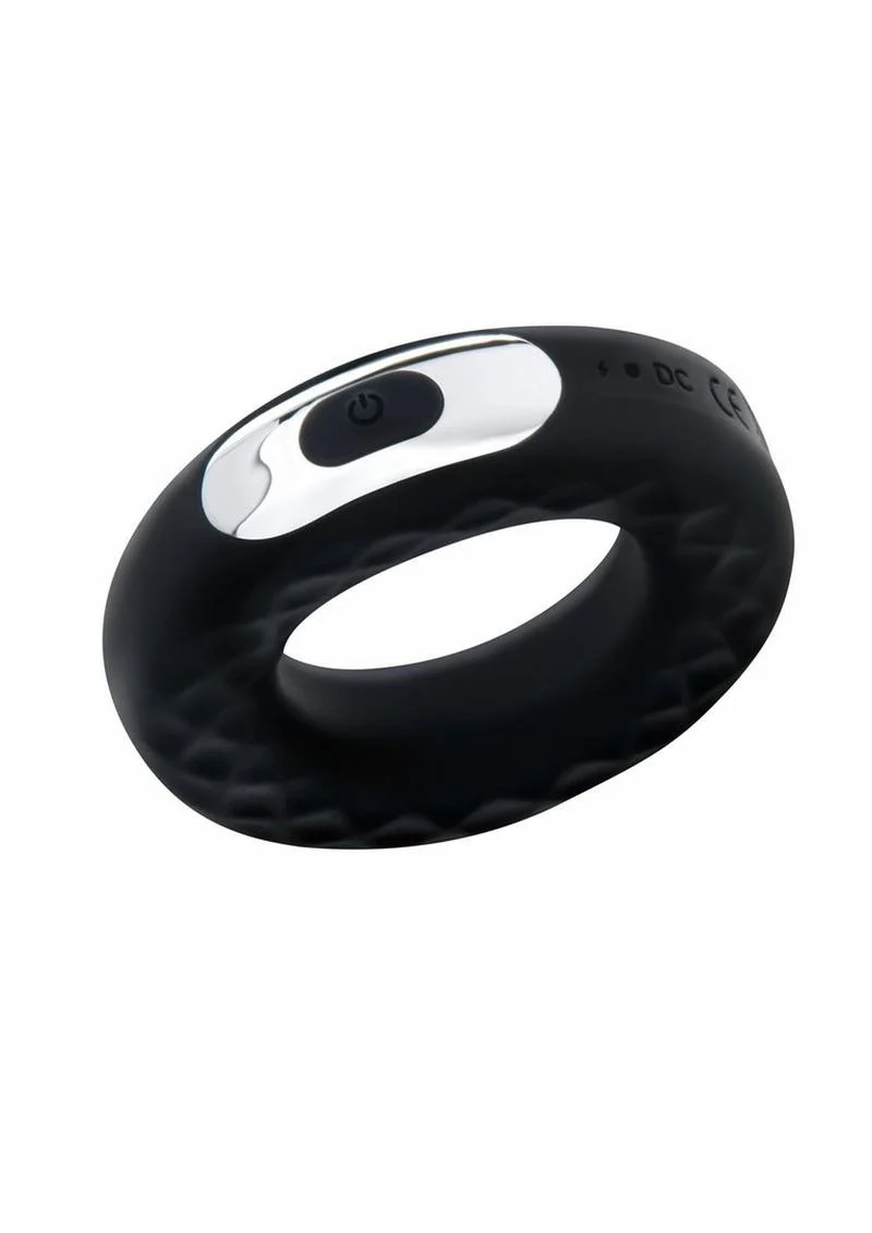 ZOLO Fat Tire Vibrating Silicone Rechargeable Cock Ring - Image 3